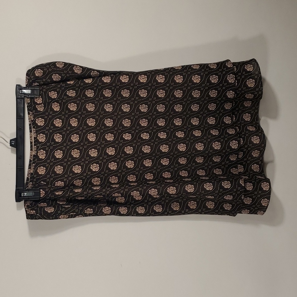 Ann taylor Floral brown skirt with Ruffles Size 12P - Picture 5 of 11